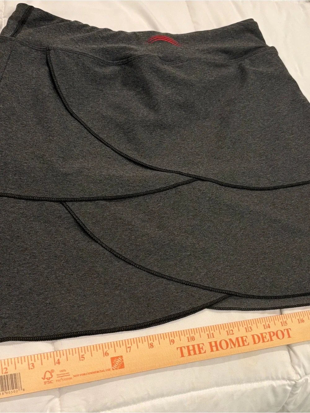 Ohio State Women's Dark Gray Layered Skirt - Collegiate Logo